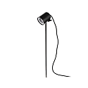 Faro Wandarmatuur voor buitenshuis FLOW GU10 IP65, zwart mat 