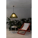 Faro Pendelarmatuur voor buiten SAIGON OUT E27 IP44, donkergrijs, olijfgroen 