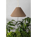 Faro pendant luminaire SAIGON OUT E27 IP44, dark grey 