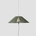 Faro Pendelarmatuur voor buiten SAIGON OUT E27 IP44, donkergrijs, olijfgroen 