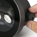 Faro floor recessed luminaire TRAS 2L / 13° / 24V DC 2 flames, without frame, adjustable IP67, black matt dimmable