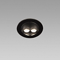 Faro Vloerinbouwarmatuur TRAS 4L / 13° / 700MA 4-vlams, stijf, zonder frame IP67, zwart mat dimbaar