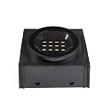 Faro Vloerinbouwarmatuur TRAS 25L / 13° / 700MA 12-vlams, stijf IP67, zwart mat dimbaar