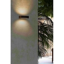 Wandarmatuur voor buitenshuis DORO 220 2-vlams LED IP65, roestbruin 