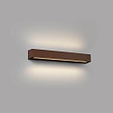 Wandarmatuur voor buitenshuis DORO 500 2-vlams LED IP65, roestbruin 