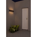 Wandarmatuur voor buitenshuis DORO 500 2-vlams LED IP65, roestbruin 