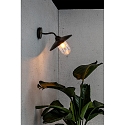 Faro Wandarmatuur WALLY E27 IP44, roestbruin 
