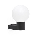 Wandarmatuur MOON E27 IP44, donkergrijs 