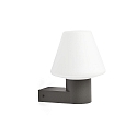 Faro Wandarmatuur MISTU E27 IP44, donkergrijs 