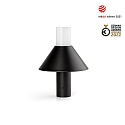 Faro Tafelarmatuur FUJI LED IP44, gesatineerd, zwart 
