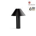 Faro Tafelarmatuur FUJI LED IP44, gesatineerd, zwart 