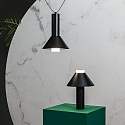 Faro Tafelarmatuur FUJI LED IP44, gesatineerd, zwart 