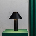 Faro Tafelarmatuur FUJI LED IP44, gesatineerd, zwart 