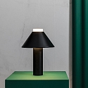 Faro Tafelarmatuur FUJI LED IP44, gesatineerd, zwart 