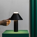 Faro Tafelarmatuur FUJI LED IP44, gesatineerd, zwart 