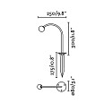 Faro Armatuur met grondpen CUCA 300 IP65, zwart 