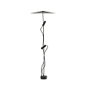 Vloerarmatuur CLAP 1266 2-vlams LED IP65, zwart 