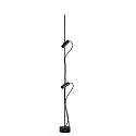 Vloerarmatuur CLAP 1266 2-vlams LED IP65, zwart 