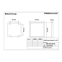 Frisch-Licht LED paneel ABP2040A.4983DA plat, DALI aanstuurbaar, slagvast, dimbaar 41W 4900lm 3000K 85� 85�