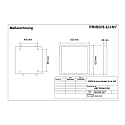 Frisch-Licht LED paneel ABP2040A.5184 plat, slagvast, schakelbaar, 41W 5100lm 4000K 85� 85�