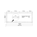 Frisch-Licht Opbouwframe ABR1550/310W, wit