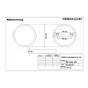 Frisch-Licht Downlight ADL2235A.1583 plat, rond, schakelbaar IP20, wit 