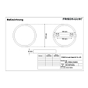 Frisch-Licht Downlight ADL2235A.1584DA plat, rond, DALI aanstuurbaar IP20, wit dimbaar