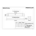 Frisch-Licht Rasterarmatuur ARL134590T.3884 asymmetrisch, schakelbaar IP20, wit 