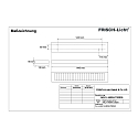 Frisch-Licht LED Surfaced /Pendant grid luminaire, direct, 56W, 3000K, 7300lm, IP20, UGR < 19, DALI dimmable, white