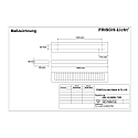 Frisch-Licht LED Surfaced /Pendant grid luminaire, direct, 56W, 3000K, 7300lm, IP20, UGR < 19, white