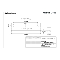 LED Grid luminaire, asymmetrical, 40W, 4000K, 5000lm, IP20, DALI dimmable, white