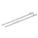 Ombouwset met magnetische bevestiging T5/T8 - LED 2-vlams, multipower IP20, zilver 