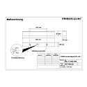 Armatuur voor vochtige ruimten AWL117050P.3284 kort, schakelbaar, prismatisch IP50, wit 