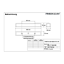 Frisch-Licht Armatuur voor vochtige ruimten AWL117150A.2883 kort, schakelbaar IP50, wit 