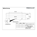Frisch-Licht Armatuur voor vochtige ruimten AWL137050P.5084 medium, schakelbaar, prismatisch IP50, wit 