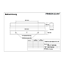 Frisch-Licht Armatuur voor vochtige ruimten AWL137150P.5084 medium, schakelbaar, prismatisch IP50, wit 