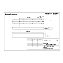 Frisch-Licht Armatuur voor vochtige ruimten AWL137454A.3784DA DALI aanstuurbaar, slagvast IP54, wit dimbaar