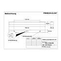LED Damp-proof luminaire, 54W, 4000K, 6300lm, IP50, opal, white