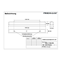 LED Damp-proof luminaire, 54W, 4000K, 6300lm, IP50, opal, white