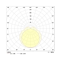 LED Damp-proof luminaire, 54W, 4000K, 6300lm, IP50, opal, white