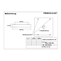 Armatuur voor vochtige ruimten AWL417050P.7084 vierkant, schakelbaar, prismatisch IP50, wit 