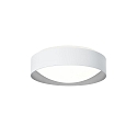 Wand- en plafondarmatuur PREMIUM ARCHITEKTUR � 30,8cm rond IP40, wit, metaalgrijs dimbaar