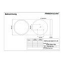 Frisch-Licht LED Ceiling and Pendant luminaire, direct, 106W, 4000K, 12700lm, IP40, opal, white