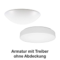 wall and ceiling luminaire PREMIUM 7530 � 43,5cm IP40, white dimmable