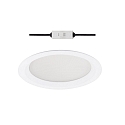 LED Recessed Downlight round, 30W, 2700K, 3200lm, IP44, UGR < 19, white