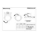 Frisch-Licht LED Recessed Downlight, 48W, 4000K, 4000lm, IP44, DALI dimmable, very flat, white