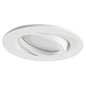 LED Recessed Downlight, GU10, 5W, 4000K, 500lm, IP20, swivelling, chrome