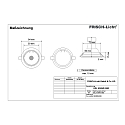 Frisch-Licht LED Recessed Downlight, GU10, 5W, 3000K, 500lm, IP20, swivelling, white