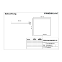 Frisch-Licht LED paneel ELP412040MP.HCL vierkant, Tunable White, UGR < 19, microprismatisch, dimbaar 36W 4200lm 2700 - 6500K 90� 90�
