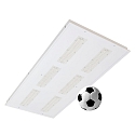 Inbouwarmatuur balbestendig, multipower IP40, wit dimbaar 134-220W 20100-29900lm 4000K 90� 90�